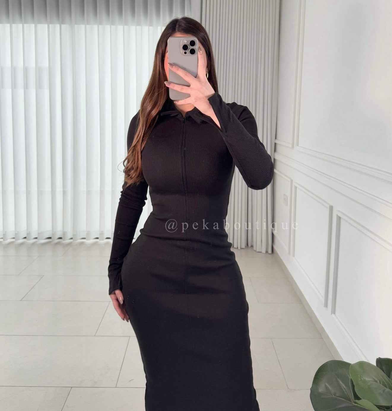 Vestido Black Zipper