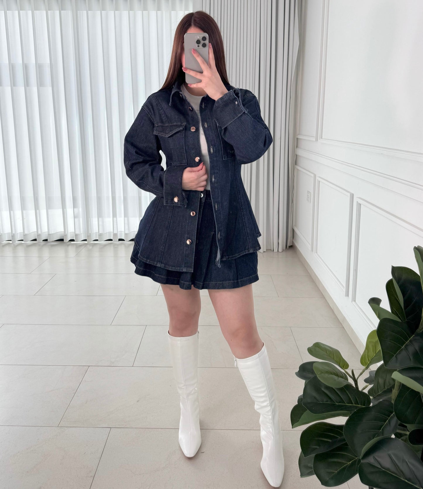 Chamarra Western Denim