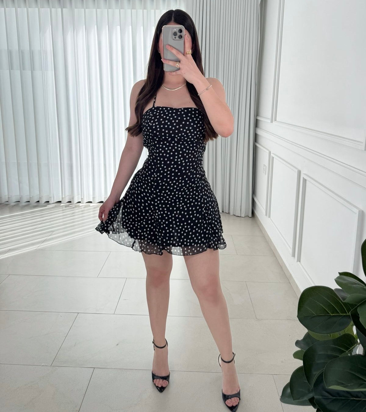 Vestido Dots Black