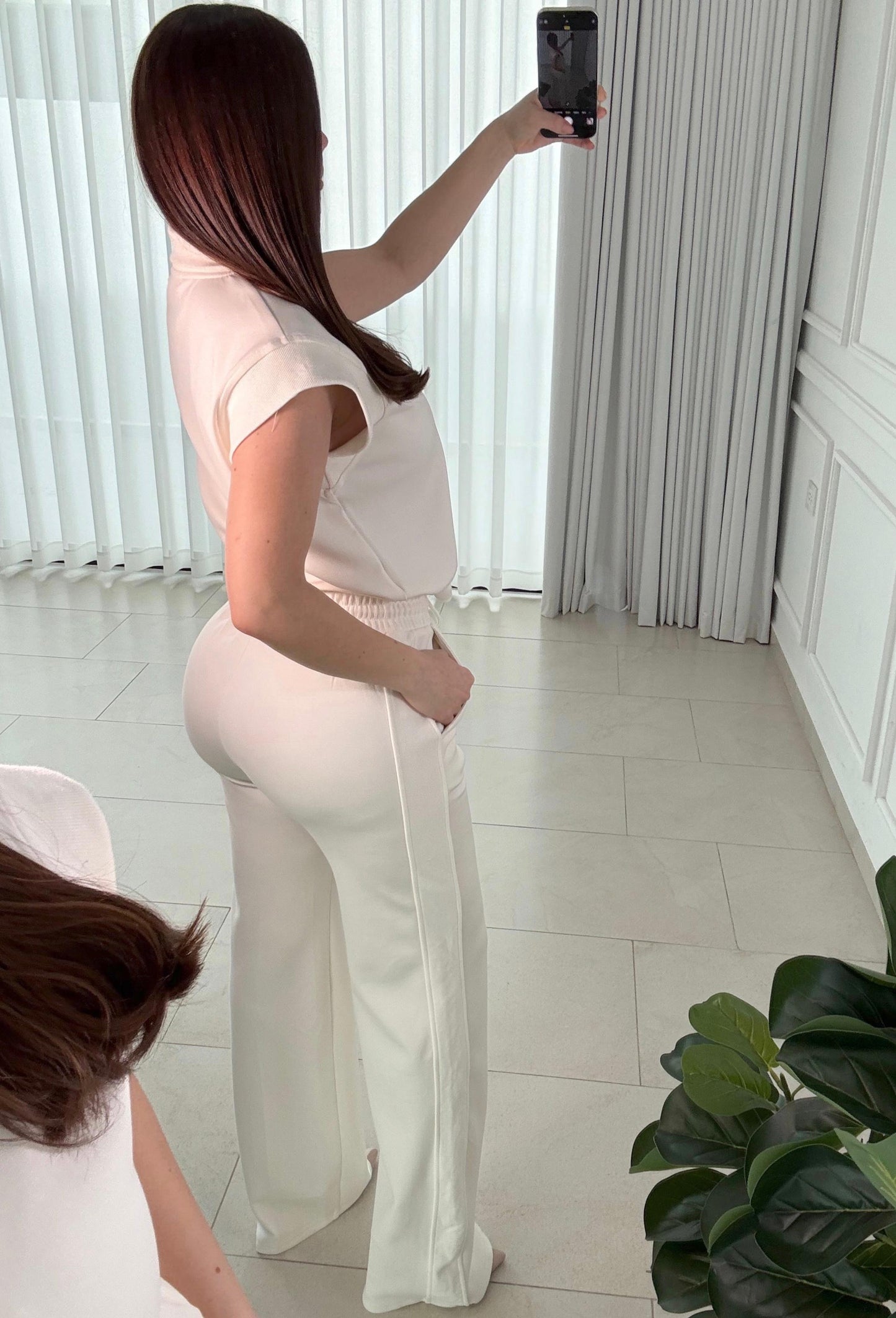 Pantalon Cozip Ivory