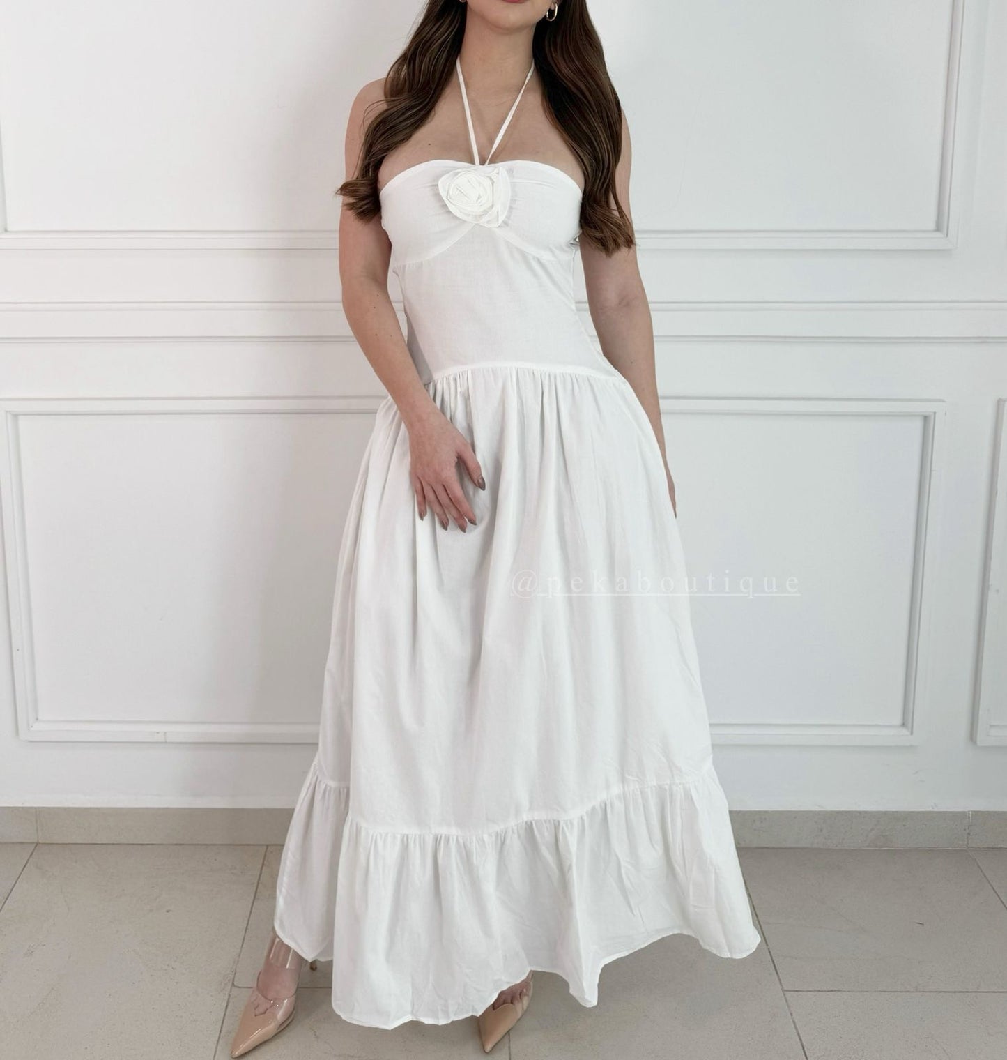 Vestido White Rose