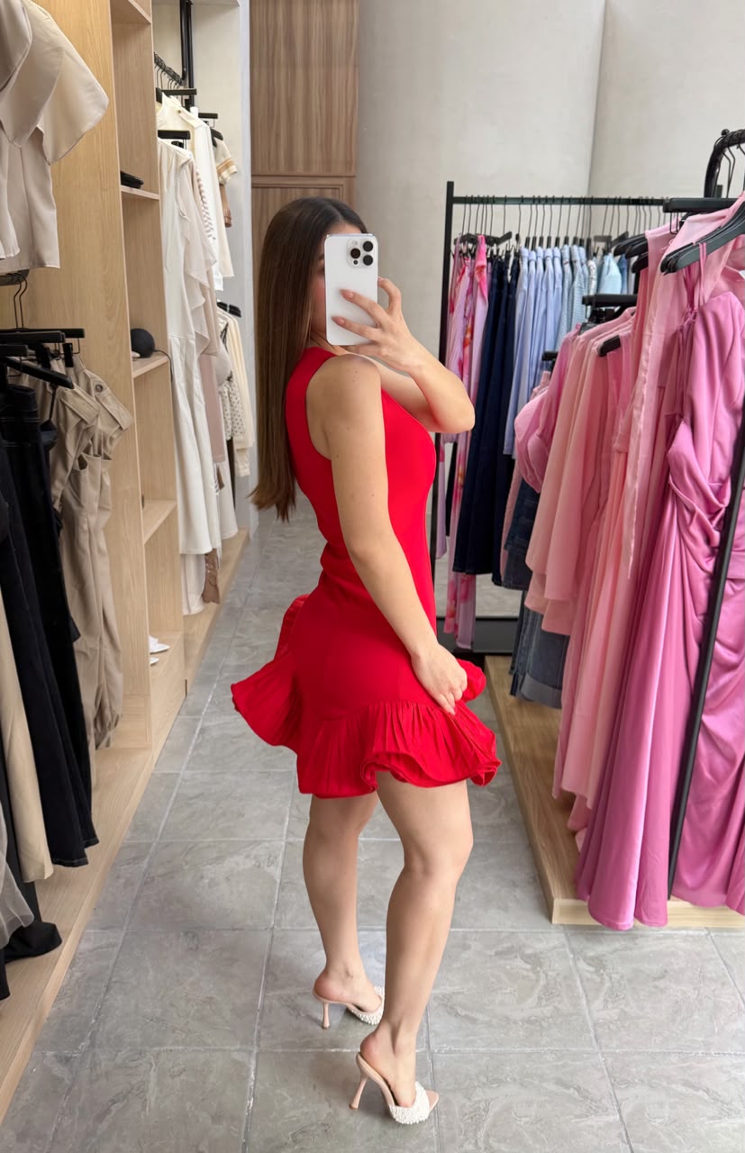 Vestido Flare Red