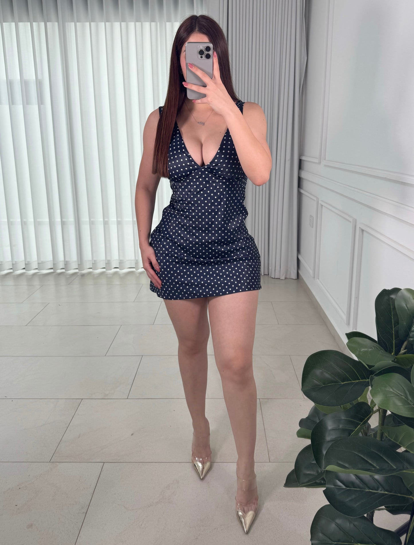 Vestido Dotted Navy