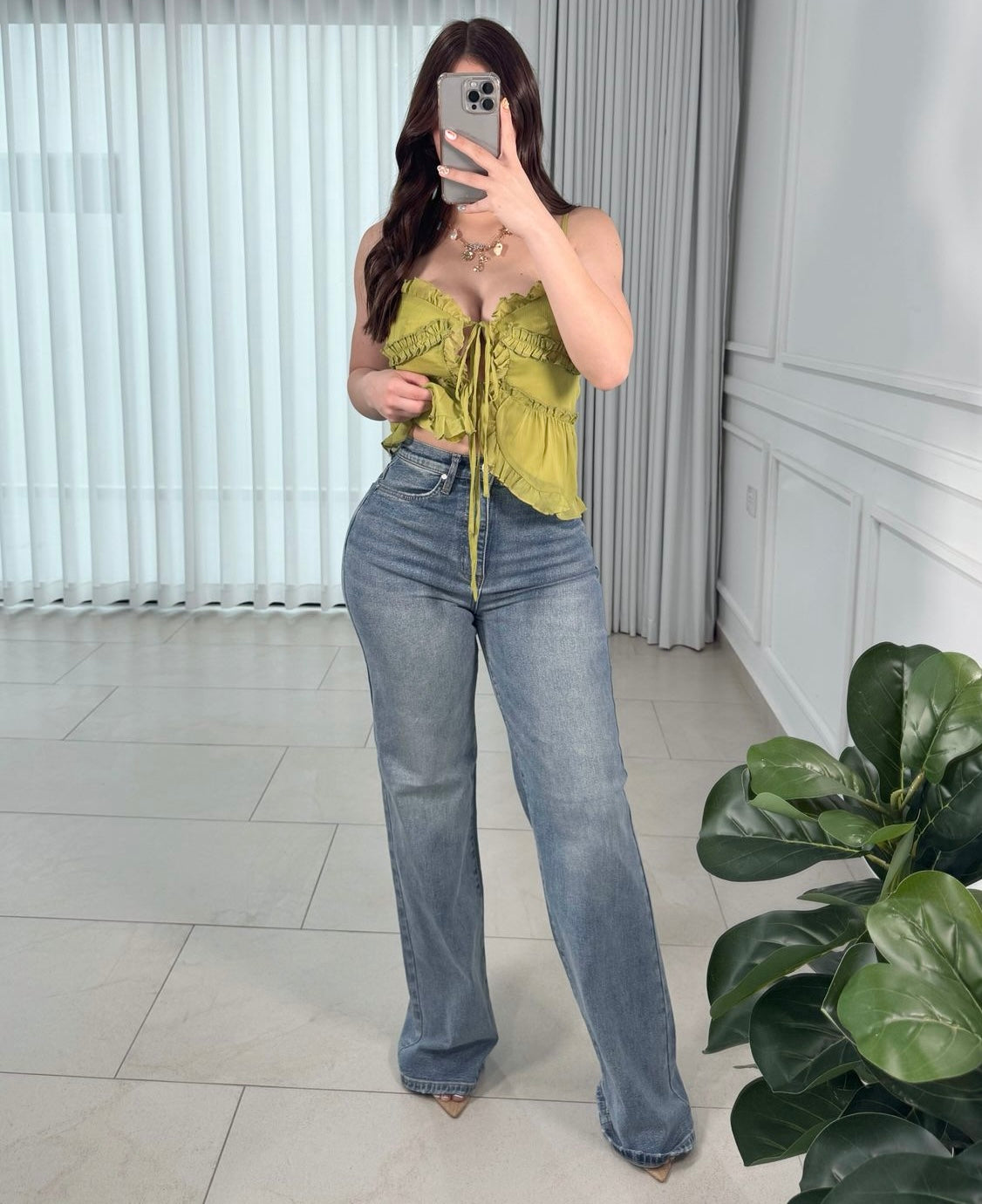 Pantalón Wide Denim
