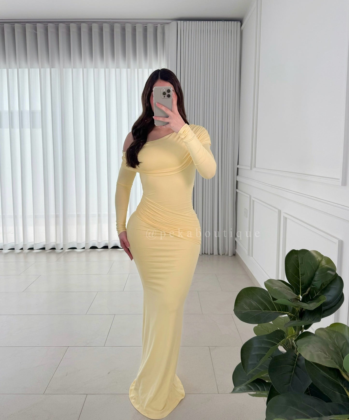 Vestido Shoulder Yellow