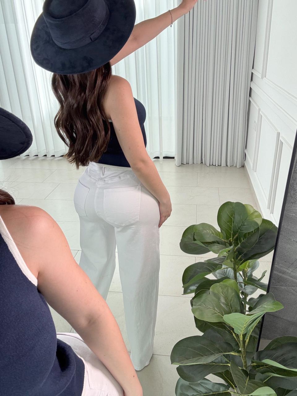 Pantalón Relaxed Fit White