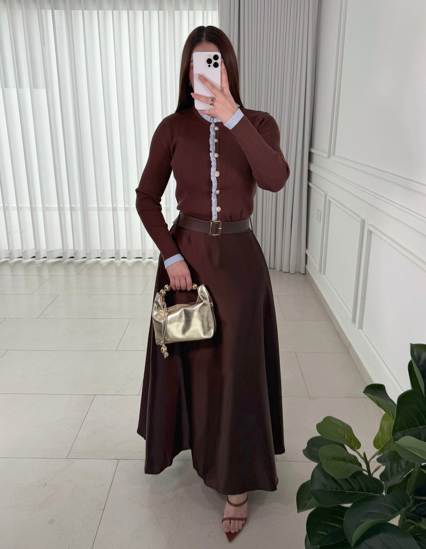 Sweater Ribbed Coffee