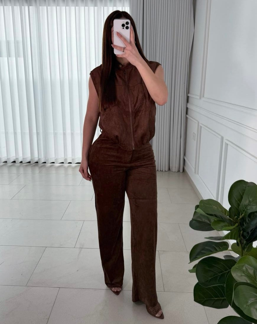 Chaleco Velvet Brown