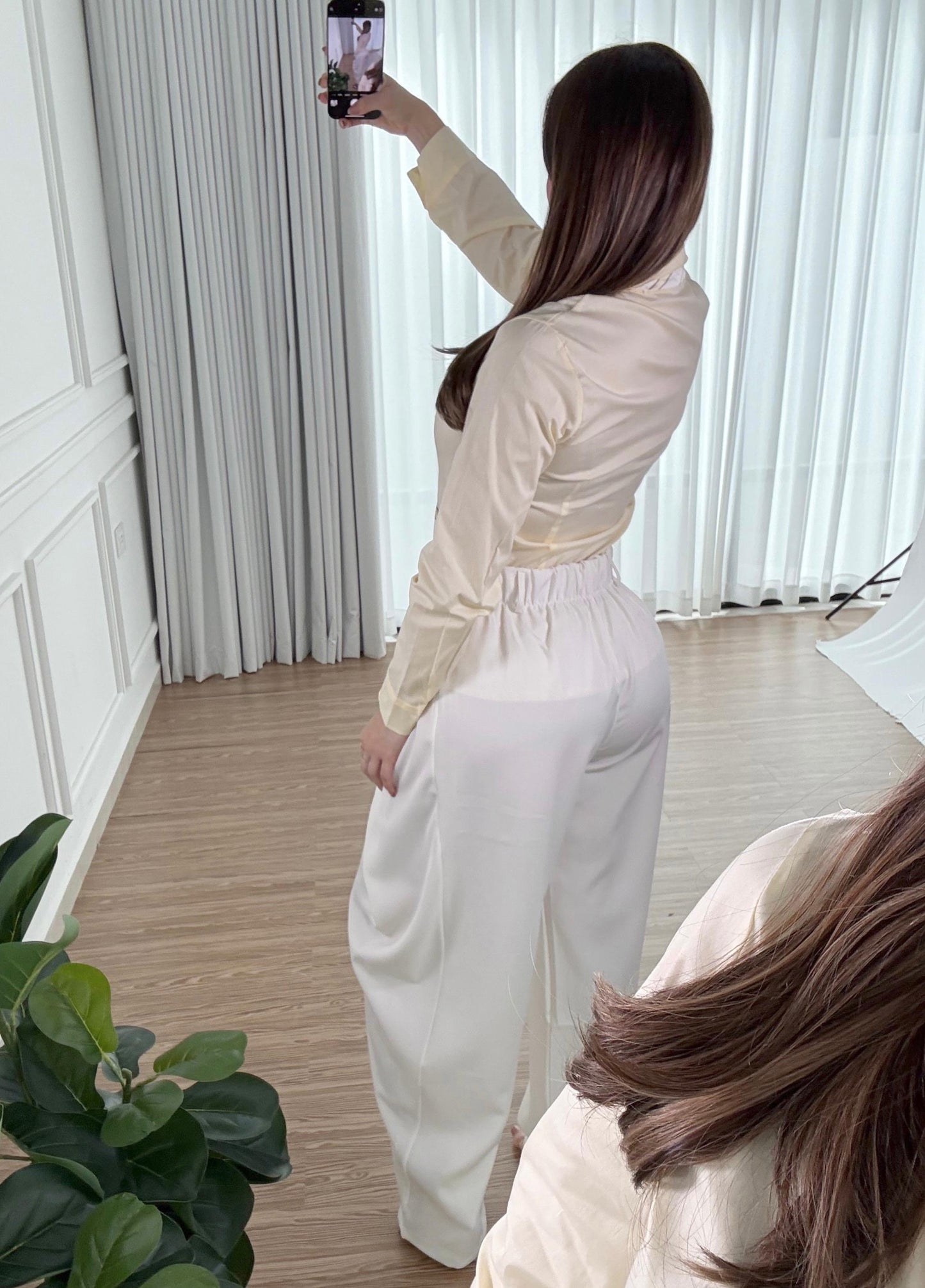 Pantalón Tailored Ivory