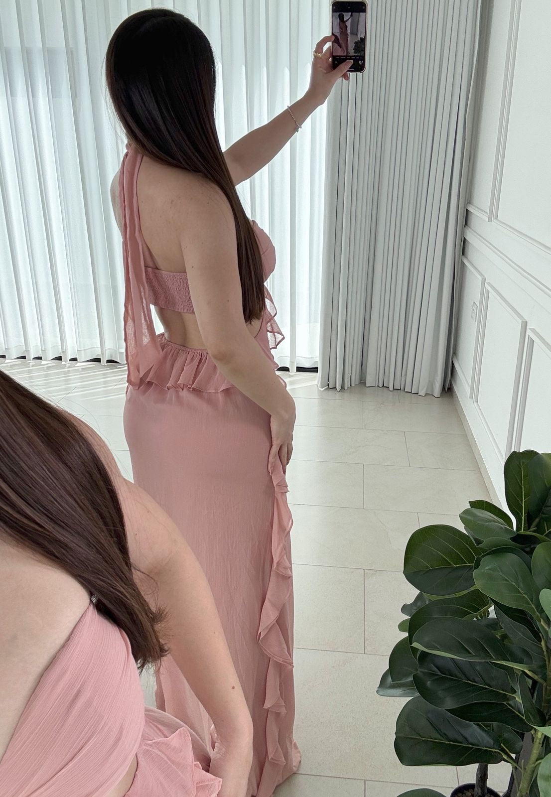 Vestido Flutter Pink