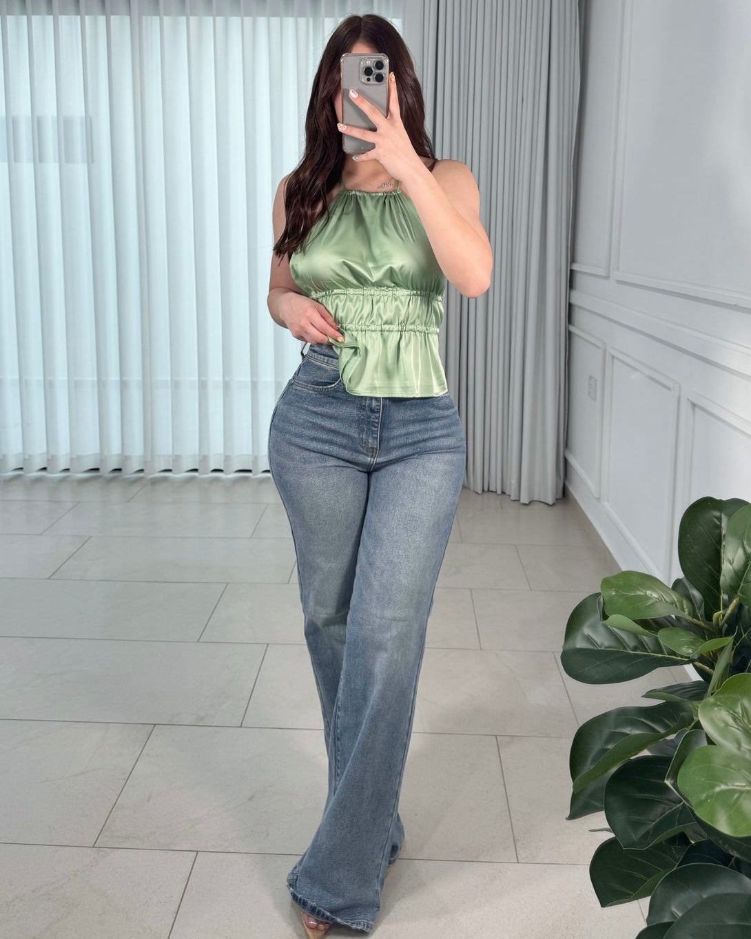 Pantalón Wide Denim