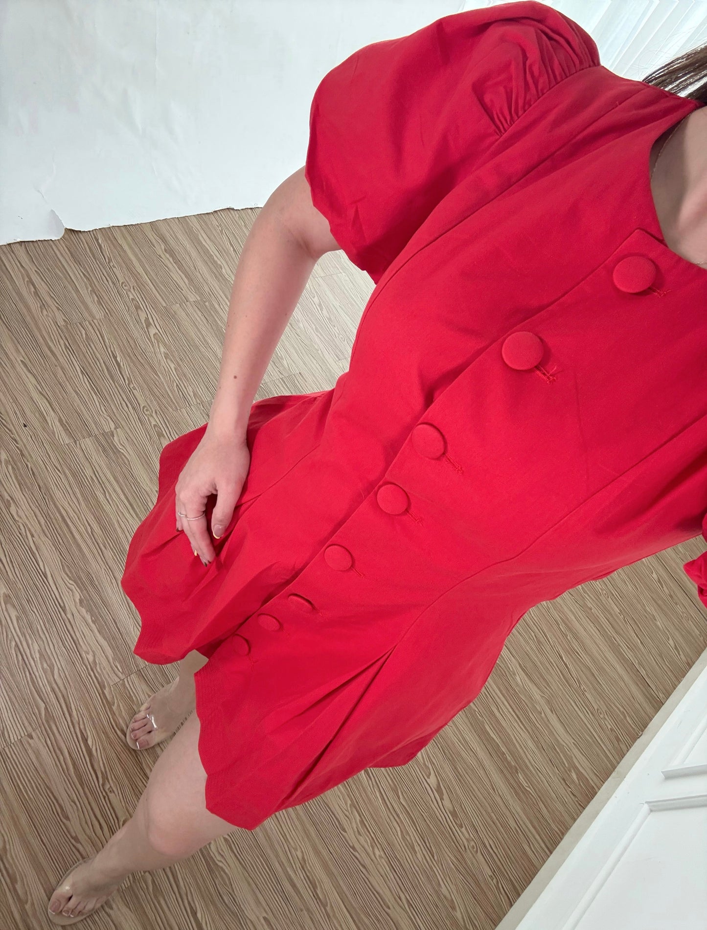 Vestido Puff Red