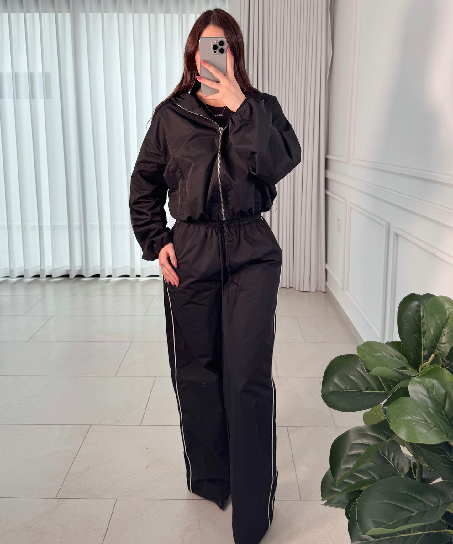 Conjunto Windbreaker Black