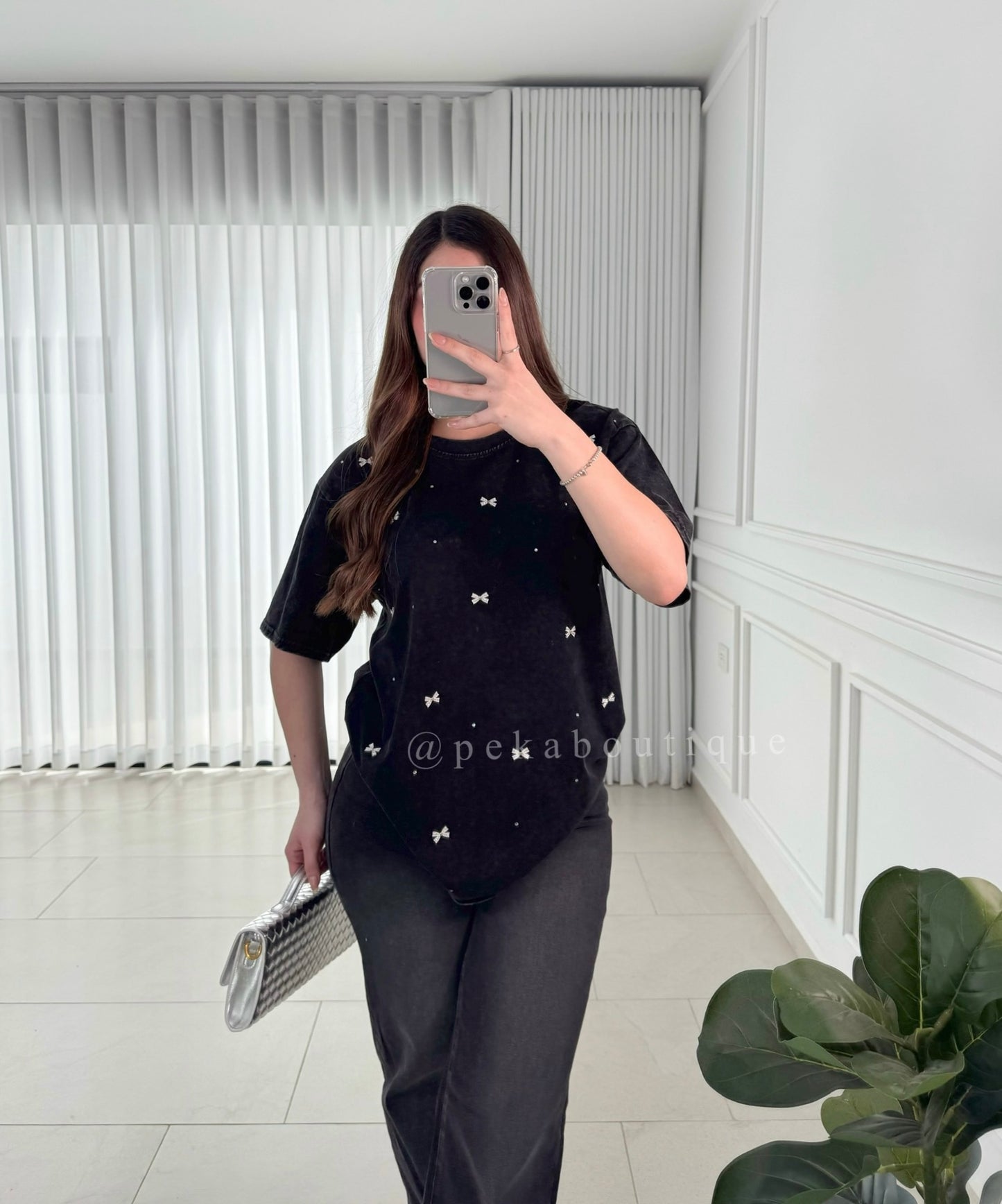 Blusa Bow Black