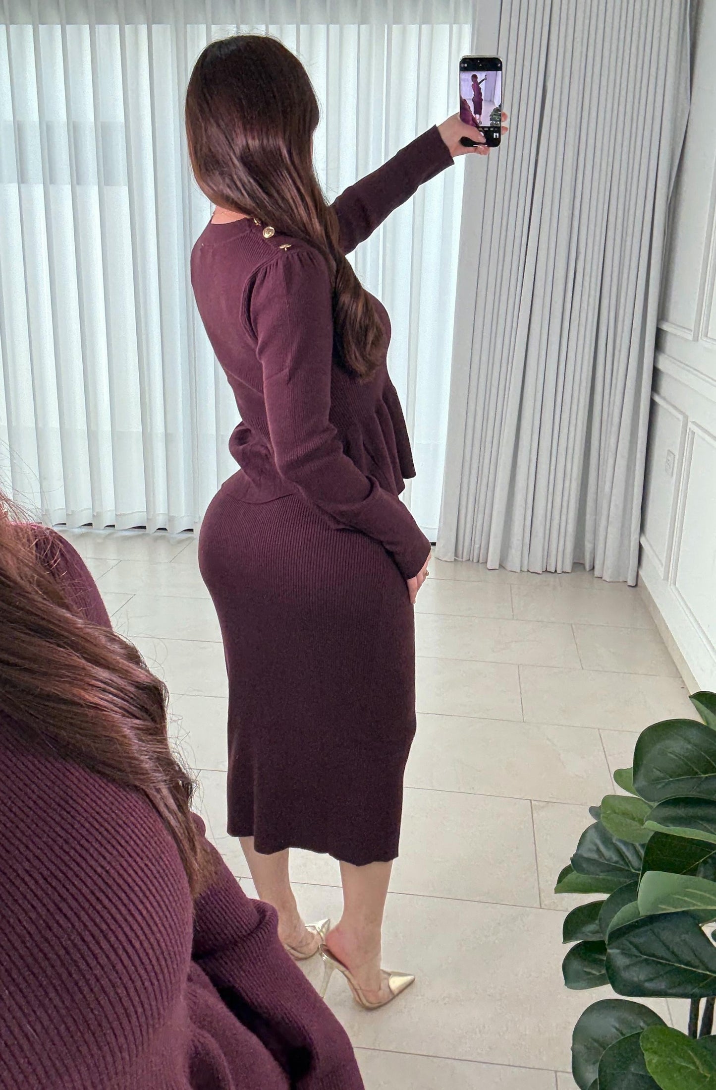 Conjunto Button Burgundy