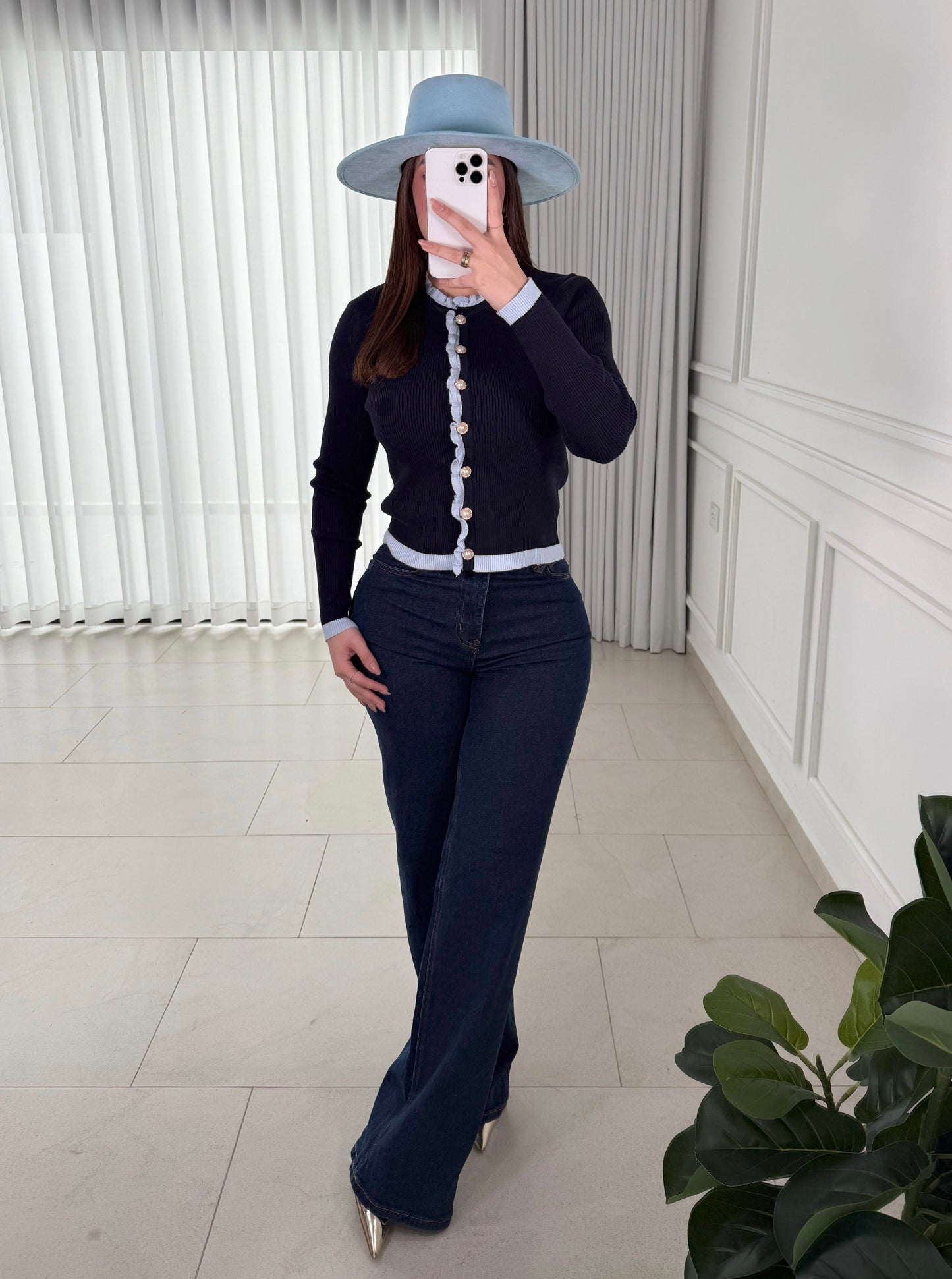 Sweater Ribbed Navy