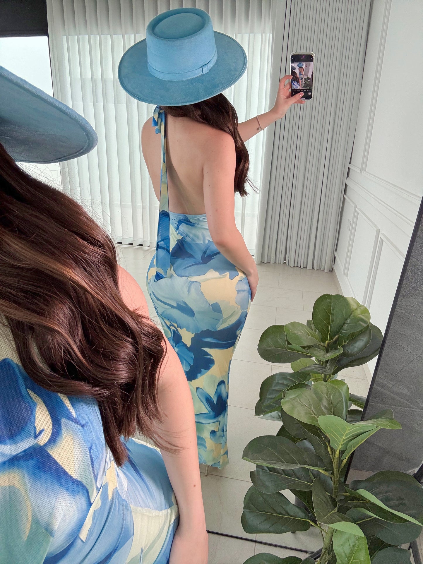 Vestido Petals Blue