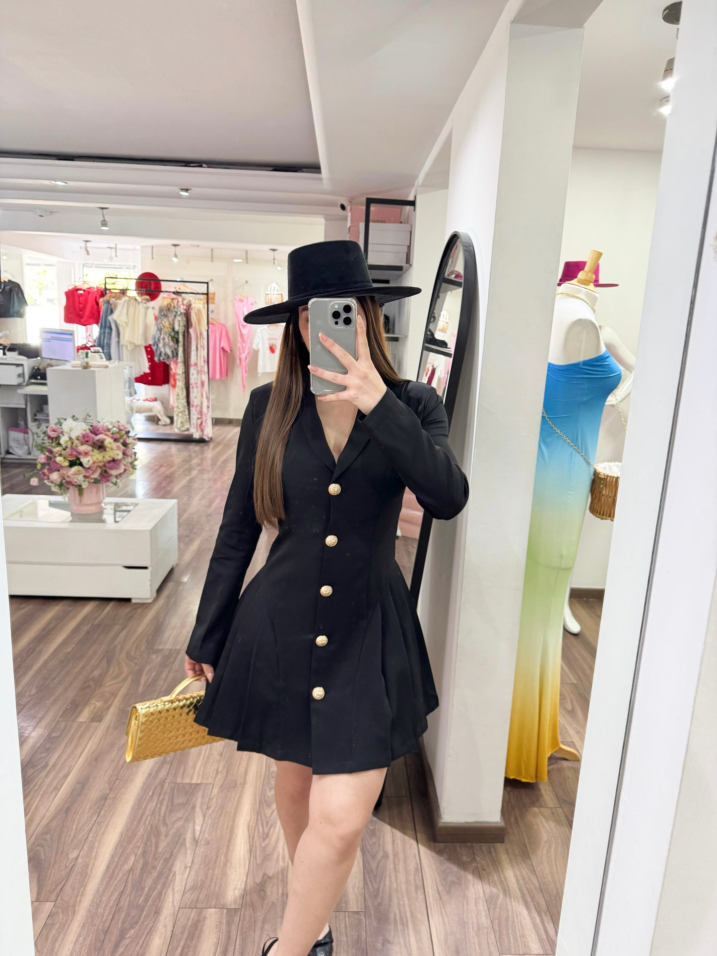 Vestido Button Black