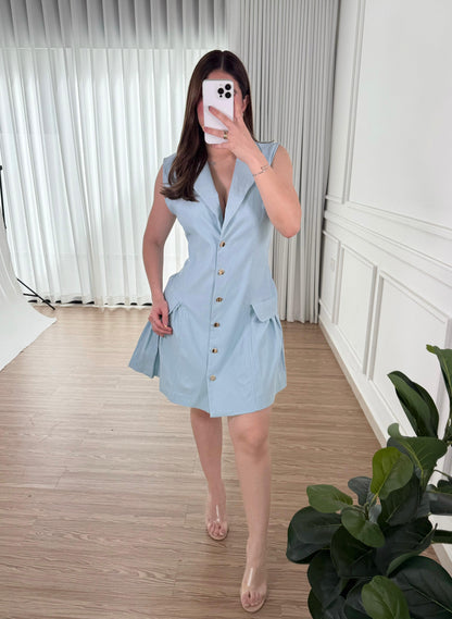 Vestido Pocket Blue