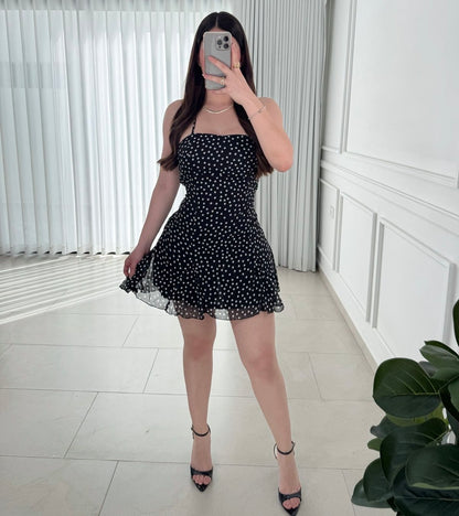 Vestido Dots Black