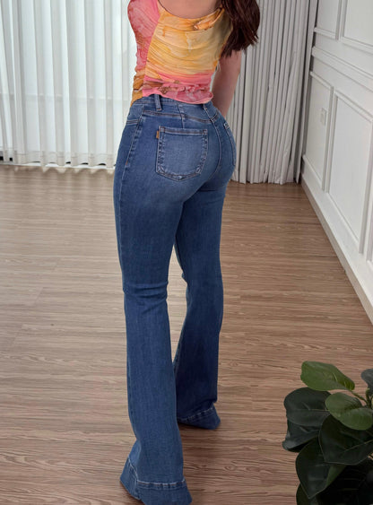 Pantalón Flare Denim