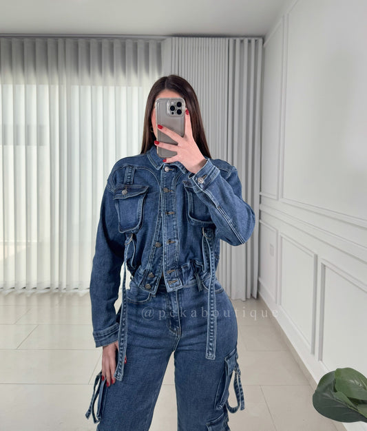 Chamarra Pocket Denim