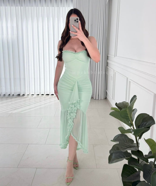 Vestido Flouncey Green