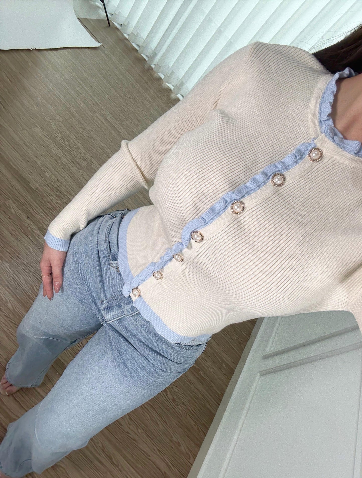 Sweater Ribbed Ivory