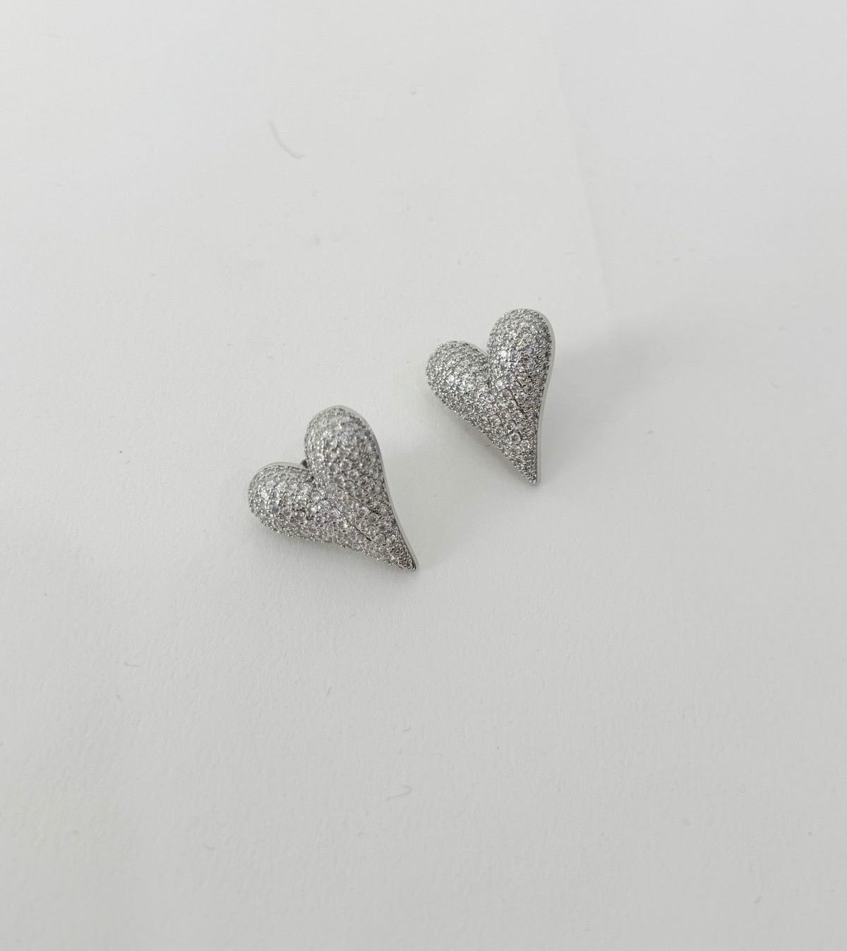 Arracadas Corazón Silver