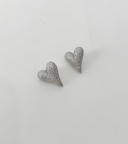 Arracadas Corazón Silver