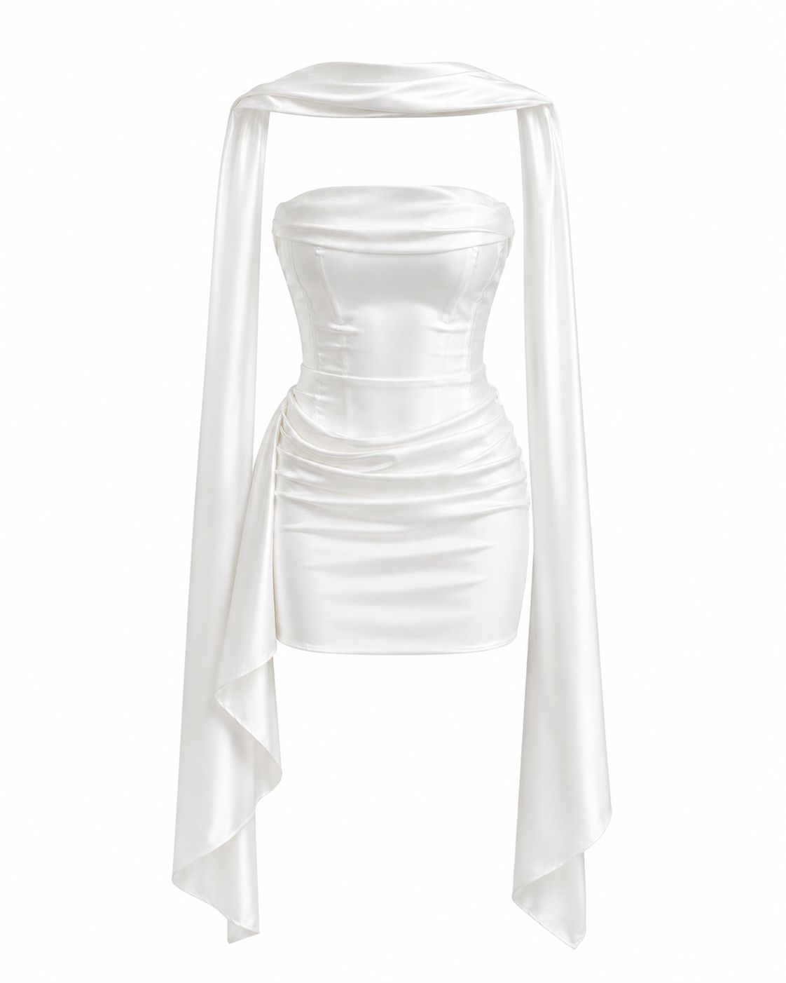 Vestido Cascade White