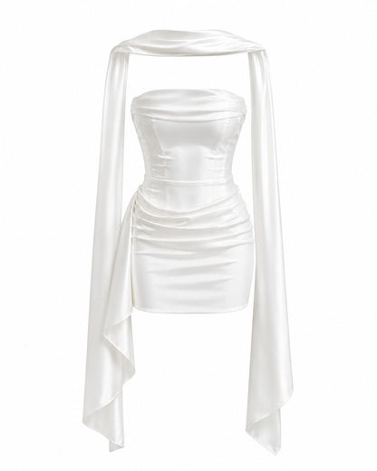 Vestido Cascade White