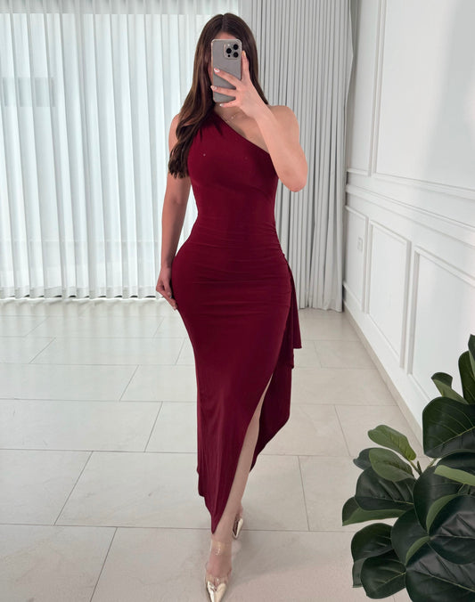 Vestido Gala Wine
