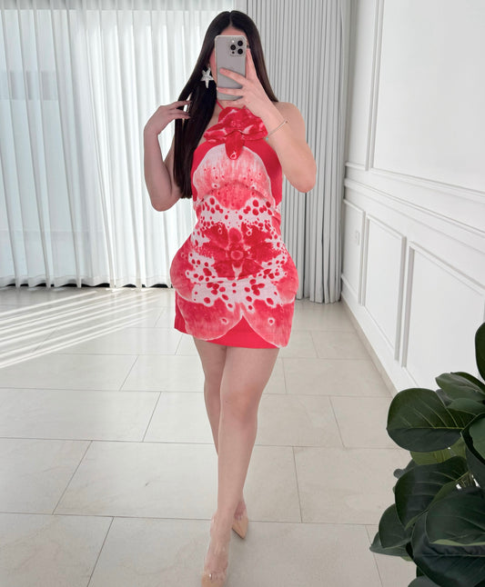 Vestido Hawaii Red