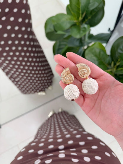Aretes Raffia