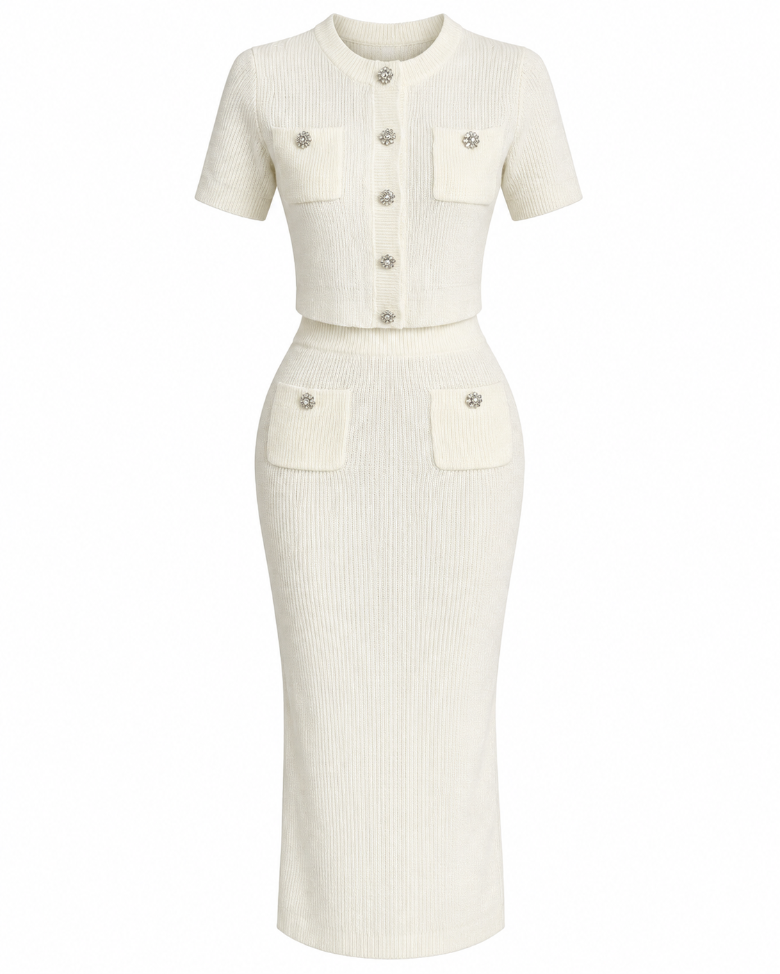 Conjunto French Blue Ivory