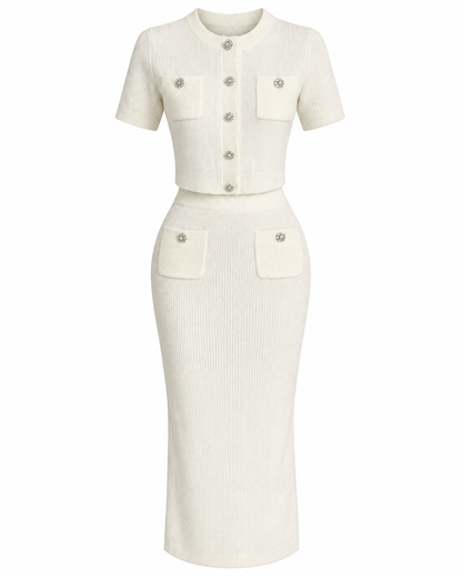 Conjunto French Blue Ivory