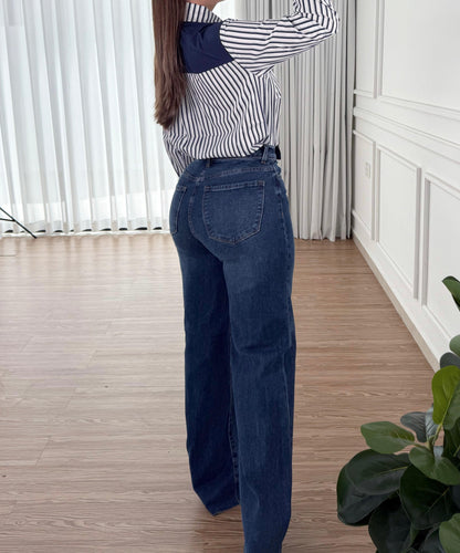 Pantalón Wide Navy