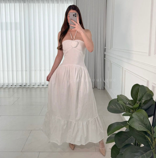 Vestido White Rose