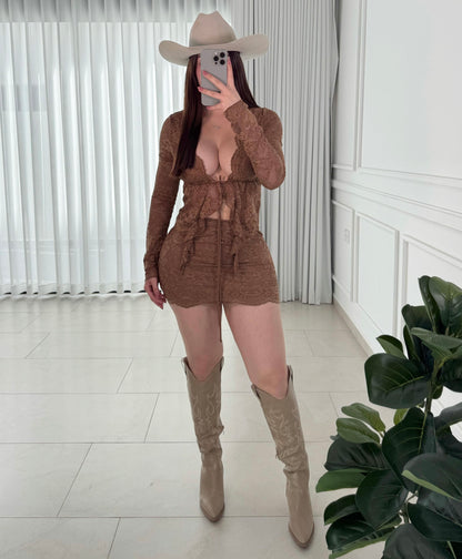 Conjunto Lace Brown