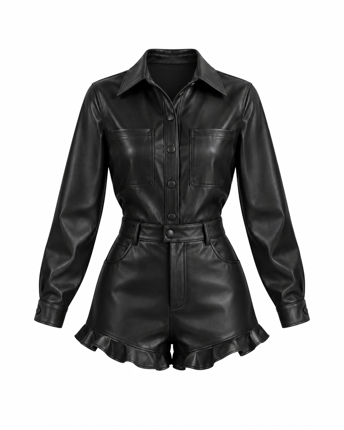 Romper Flutter Black
