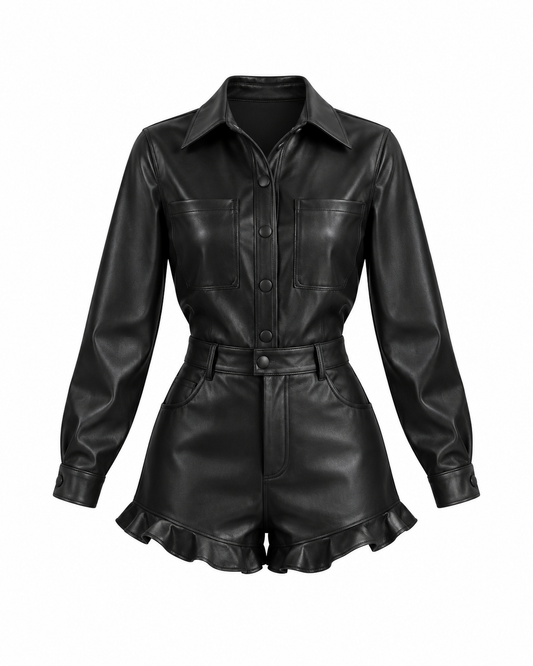 Romper Flutter Black