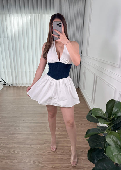 Vestido Corsette Denim