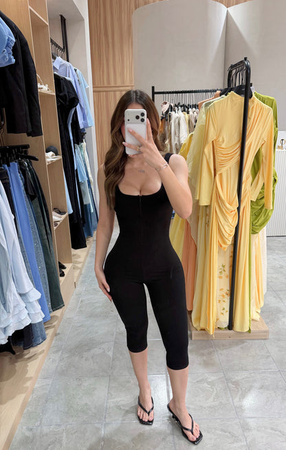 Jumpsuit Zipper Black