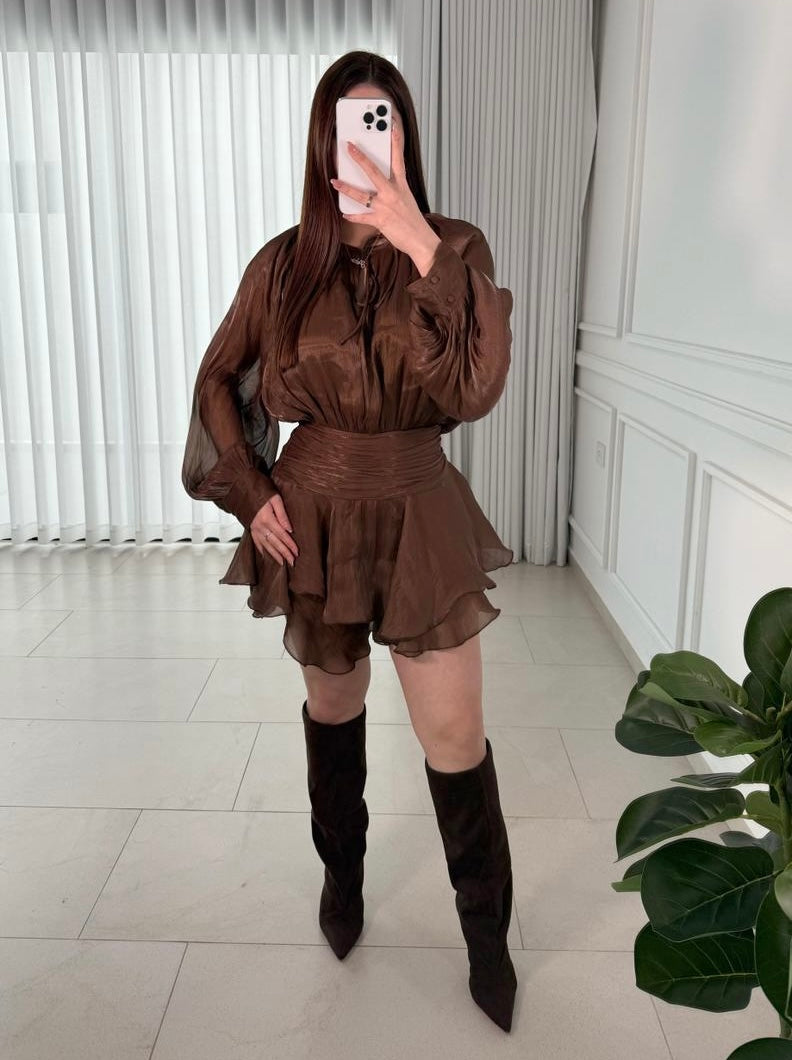 Vestido Marfil Brown