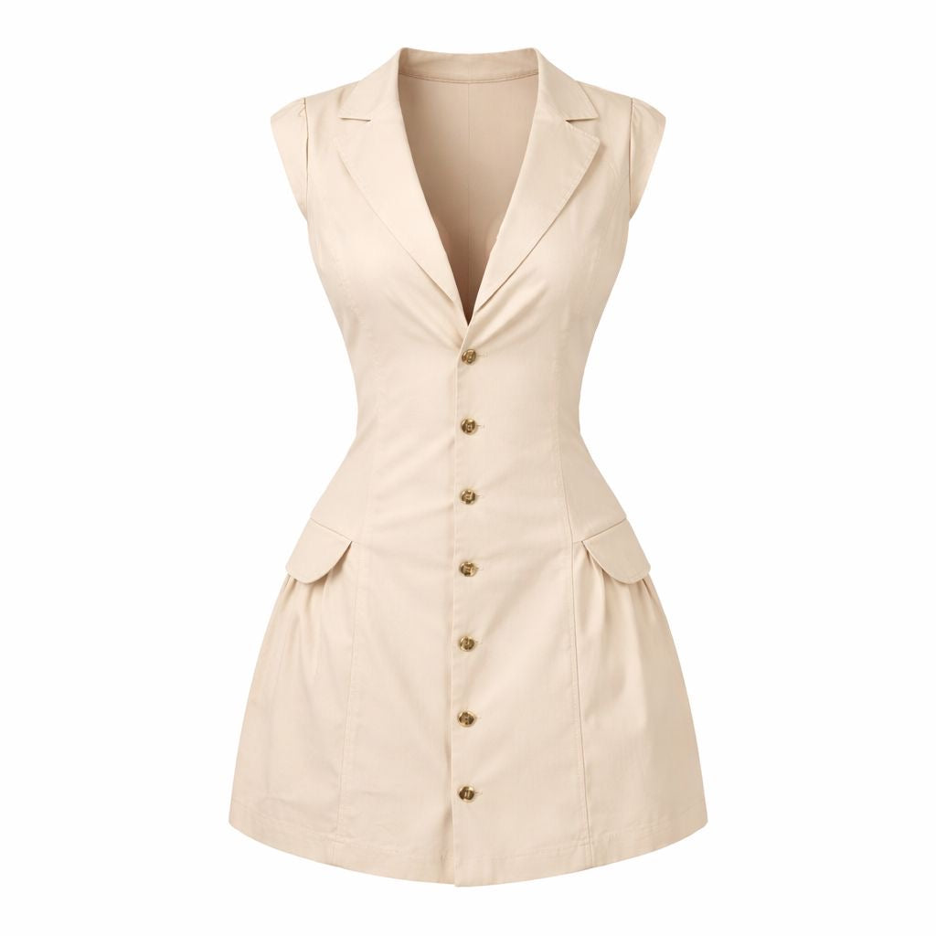 Vestido Pocket Cream