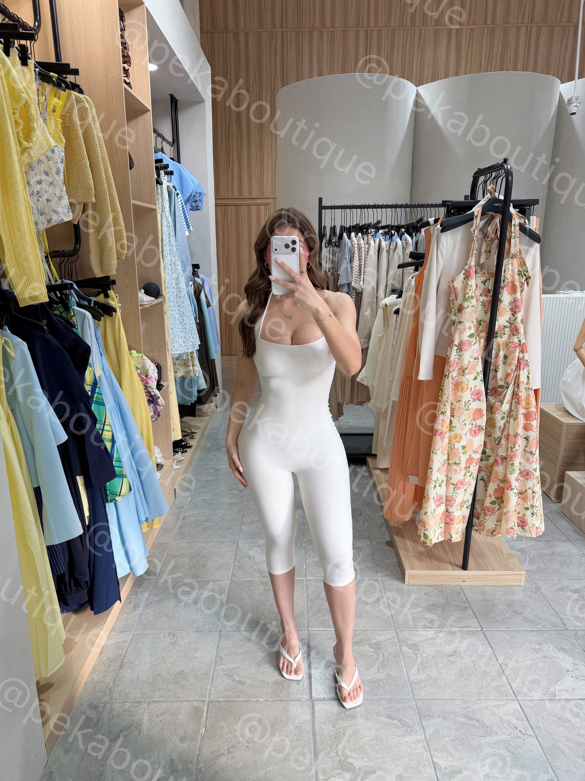 Jumpsuit Capri Cream