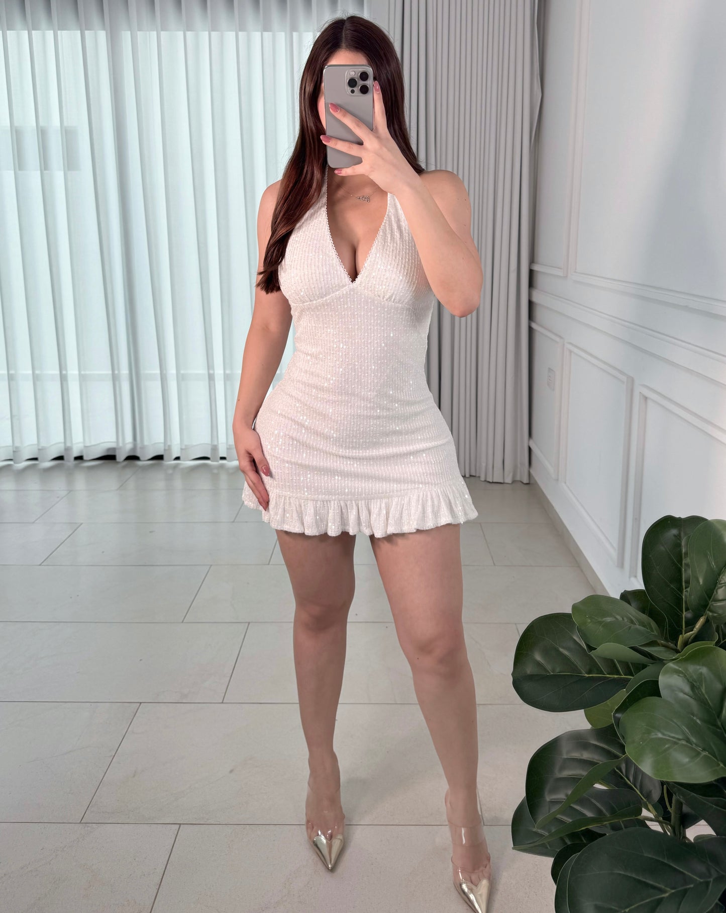 Vestido Halter White