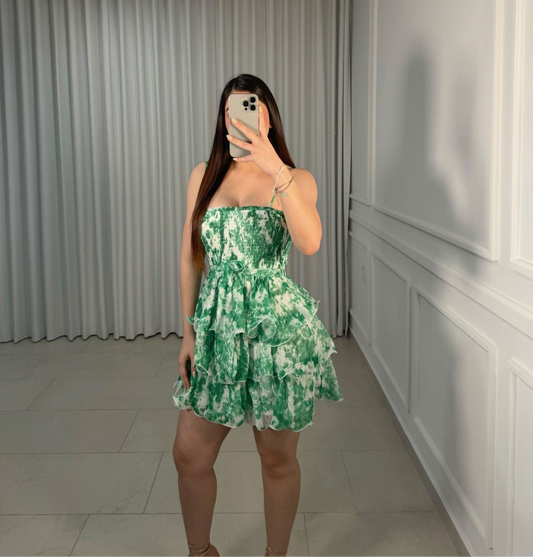 Vestido Tie Dye Green