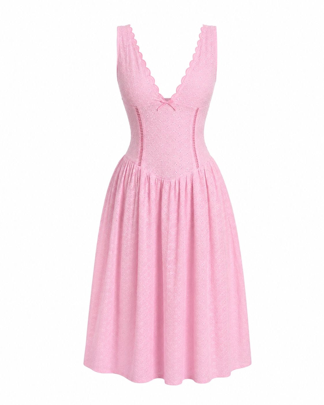 Vestido Broderie Pink